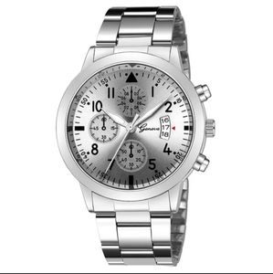 Reloj masculino de metal  con calendario